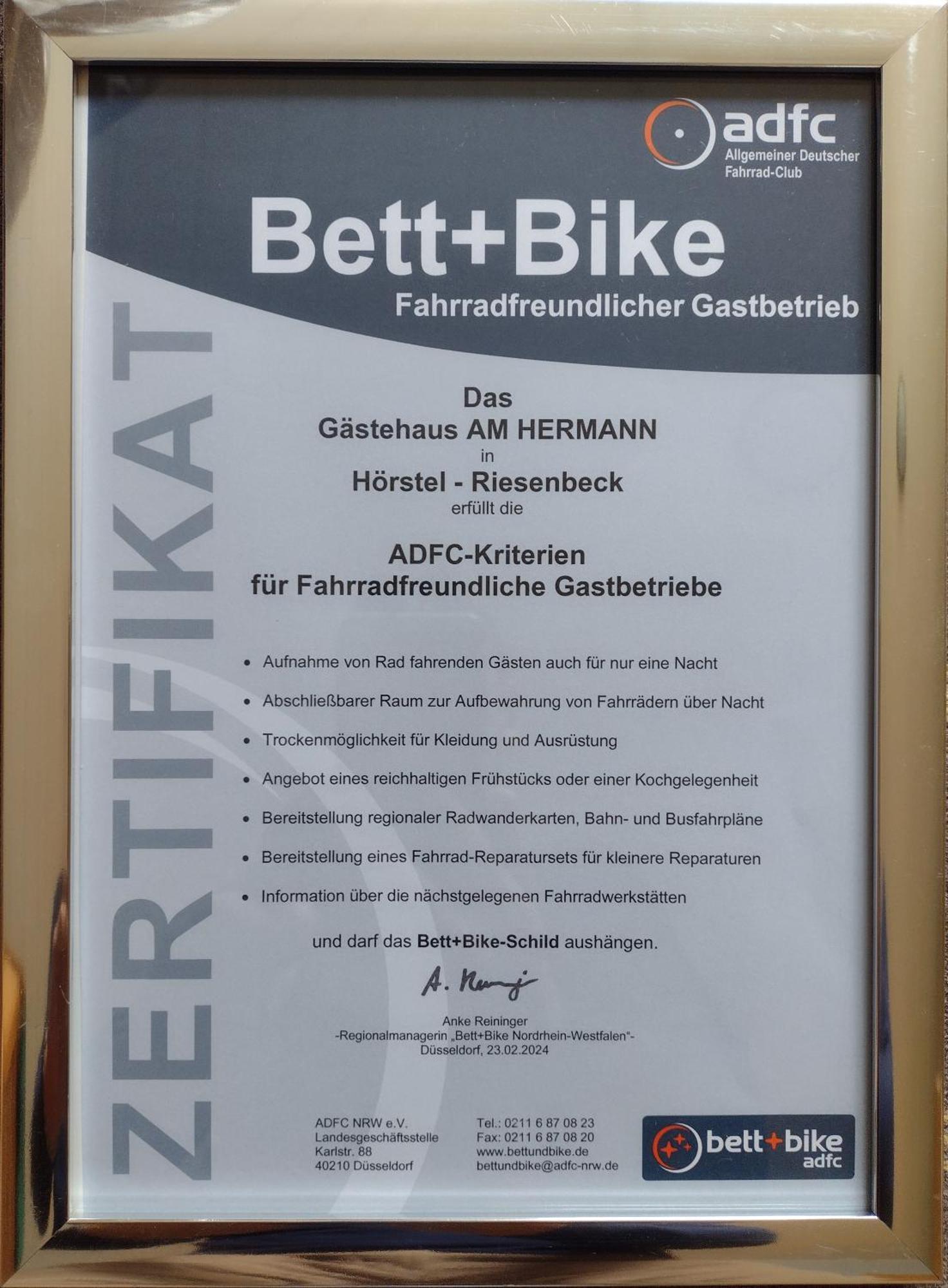 Hörstel Gaestehaus Am Hermann מראה חיצוני תמונה